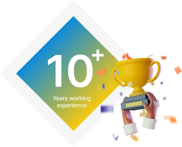 10+ Years Working Experience